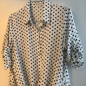 PolkerDot Blouse Size L